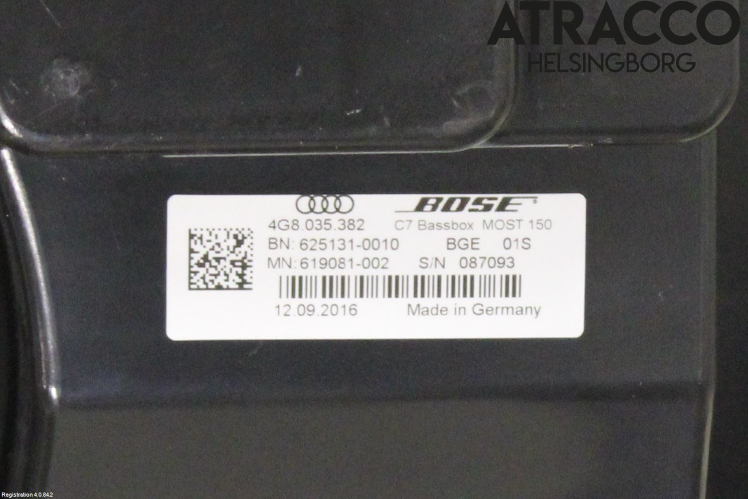 Audi A6/S6 4G 11-18 Innr Høyttaler