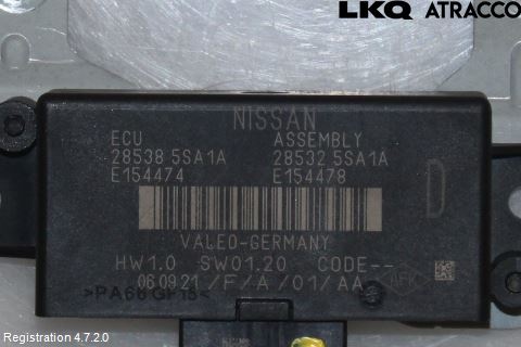 Nissan LEAF 18- Styreenhet Parkering