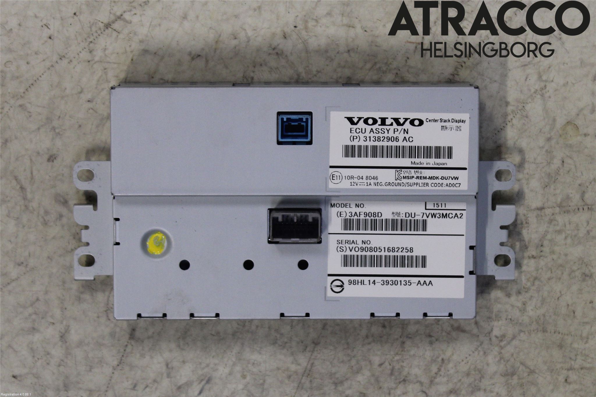 Volvo XC70 14-16 Multifunktionsdisplay