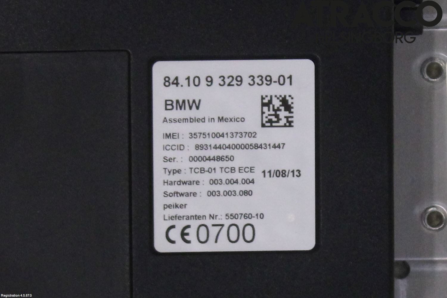 BMW 5 F10/F11/F18 09-17 Styreenhet Øvrig