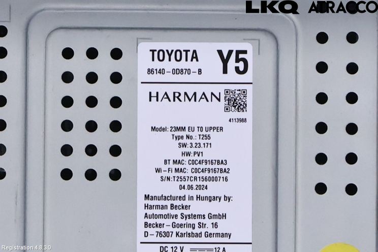 Toyota YARIS CROSS XP21 21- Stereo Radio Med Cd
