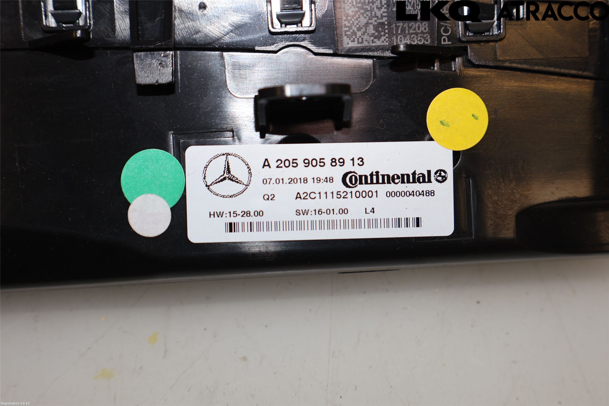 Mercedes-Benz MB GLC-KLASS (X253/C253) 15-22 Varme Ac Betjening-Display