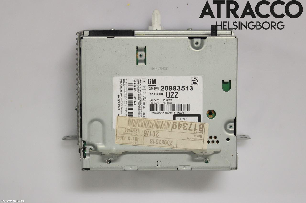 Saab 9-5 10-12 Stereo Radio Med Cd