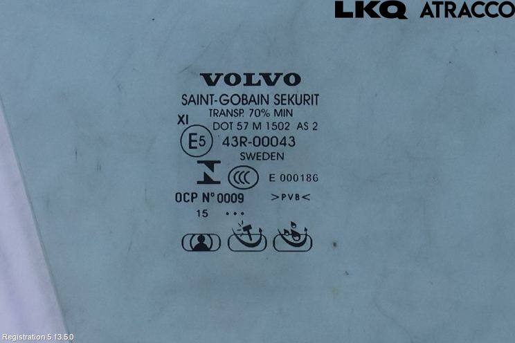 Volvo XC60 14-17 Dørrute Foran Høyre 4 Dørs