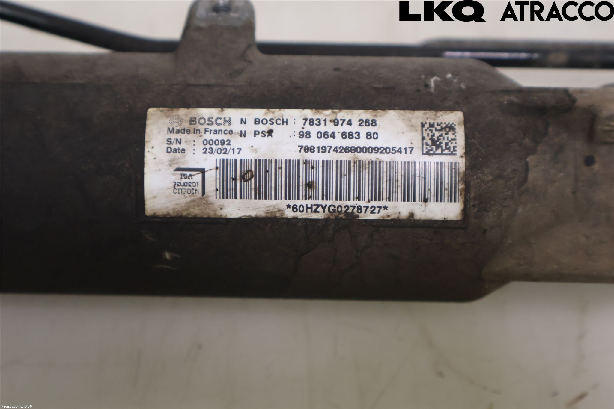 Toyota PROACE II 16- Servo Snekke - Tannstang