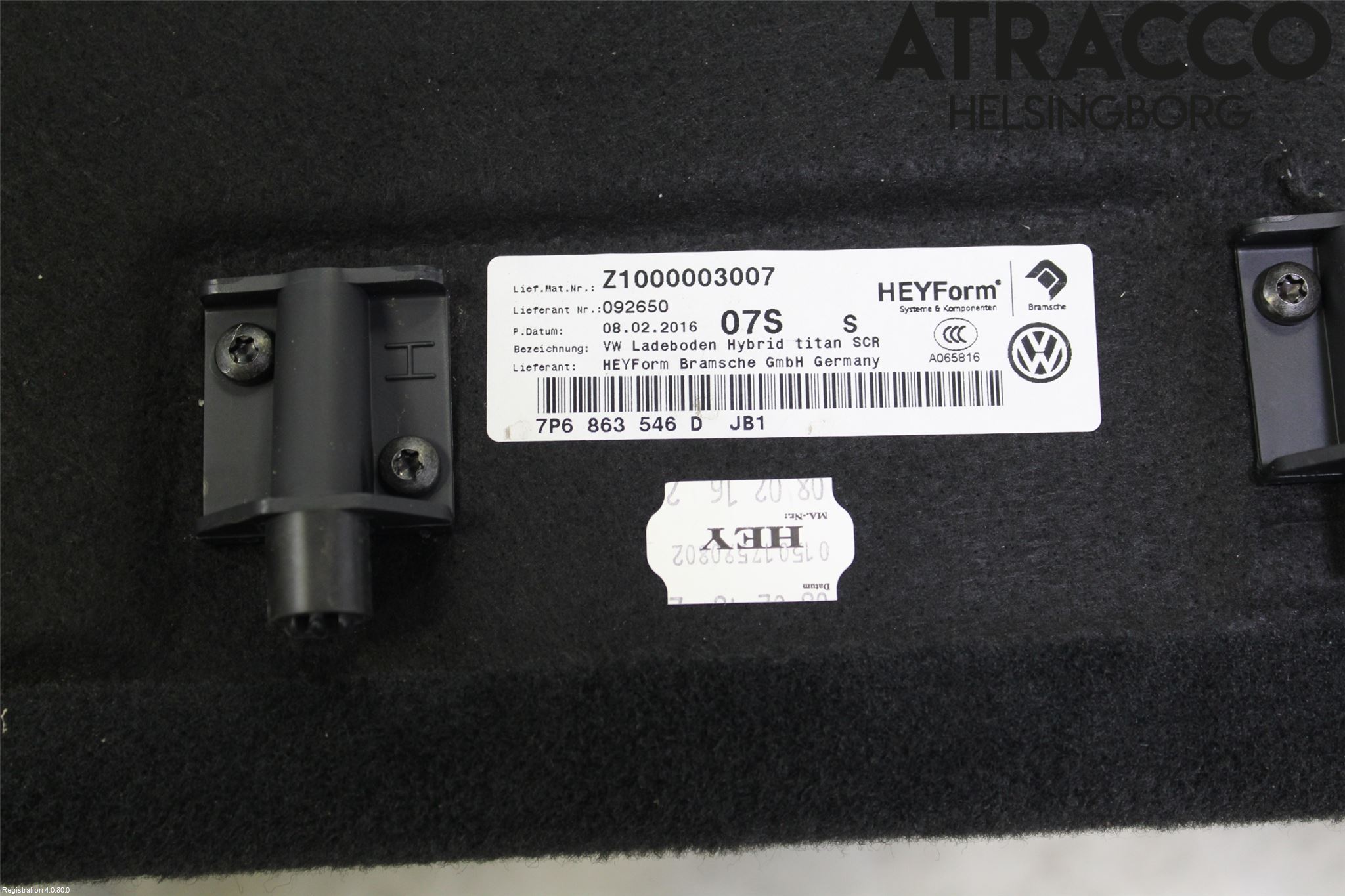 Volkswagen VW TOUAREG 7P 11-18 Innr Bagasjeromkledsel
