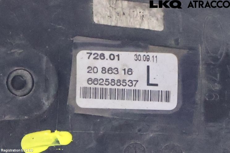 Opel ZAFIRA C 12-19 Frontlykt-Kurve-Tåkelys