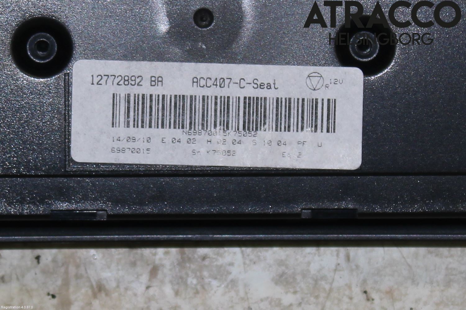 Saab 9-3 VER2/VER3 08-15 Varme Ac Betjening-Display