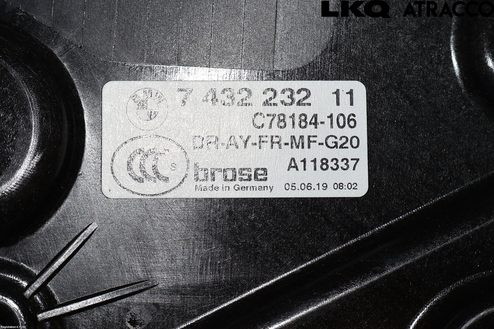 BMW 3 G20/G21/G80/G81 19- Vindusheis El Komp