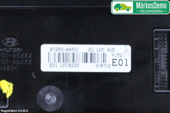 Hyundai i30 GD 13-17 Varme Ac Betjening-Display
