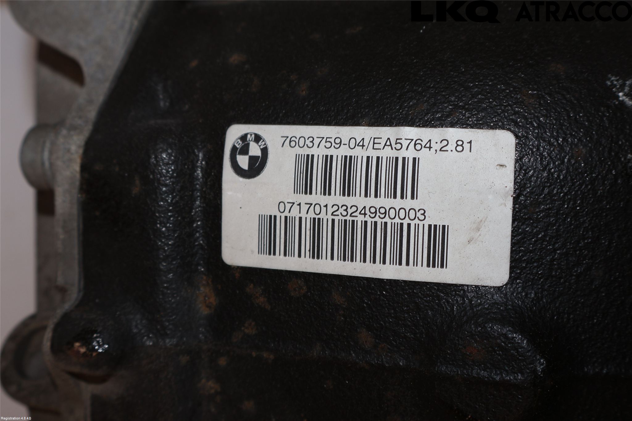 BMW 4 F32/F33/F82/F83 13-20 Bakaksel Kardang Bak -Diff