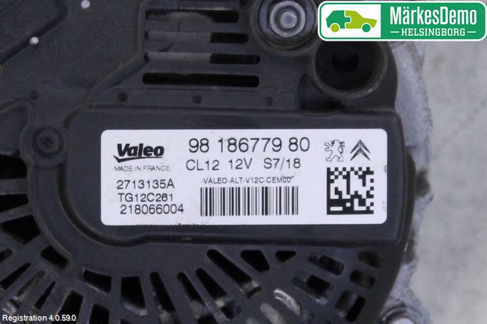 Citroen C4 CACTUS 14-20 Dynamo