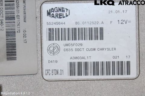Alfa GIULIETTA Styreenhet Gearkasse