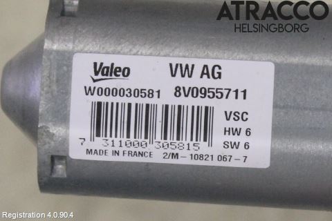 Audi A3/S3 8V 13-20 Viskermotor Bakluke