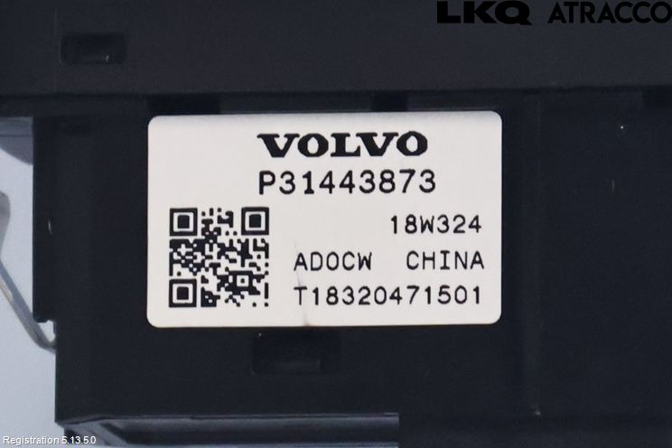 Volvo XC40/RECHARGE 18- Bryter Bakluke