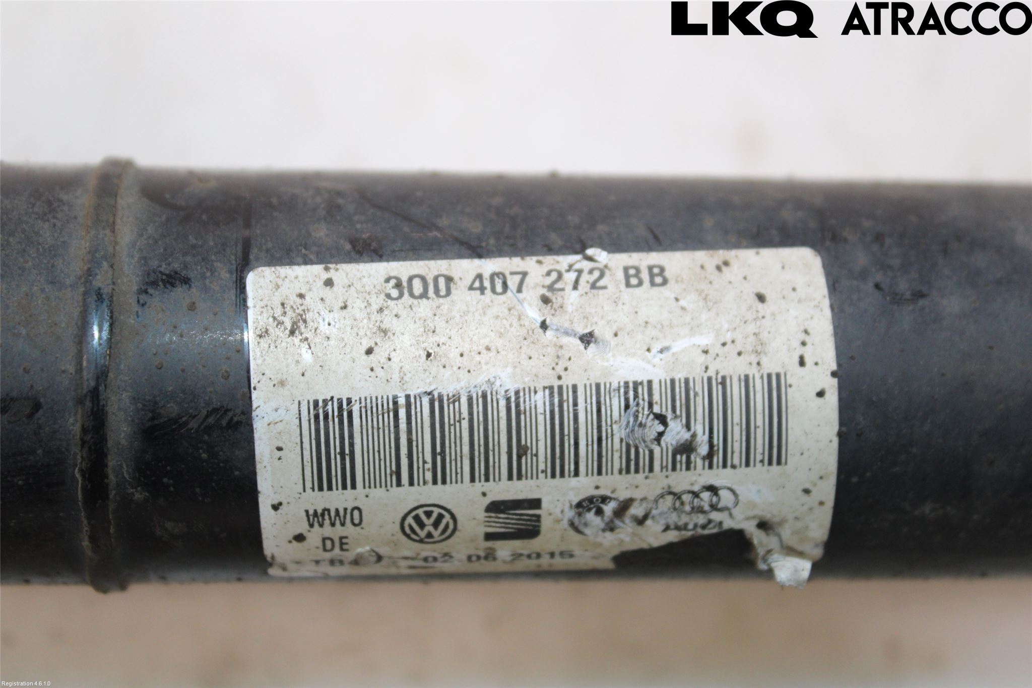 Volkswagen VW PASSAT 15-19 Drivaksel Foran Kompl Høyre