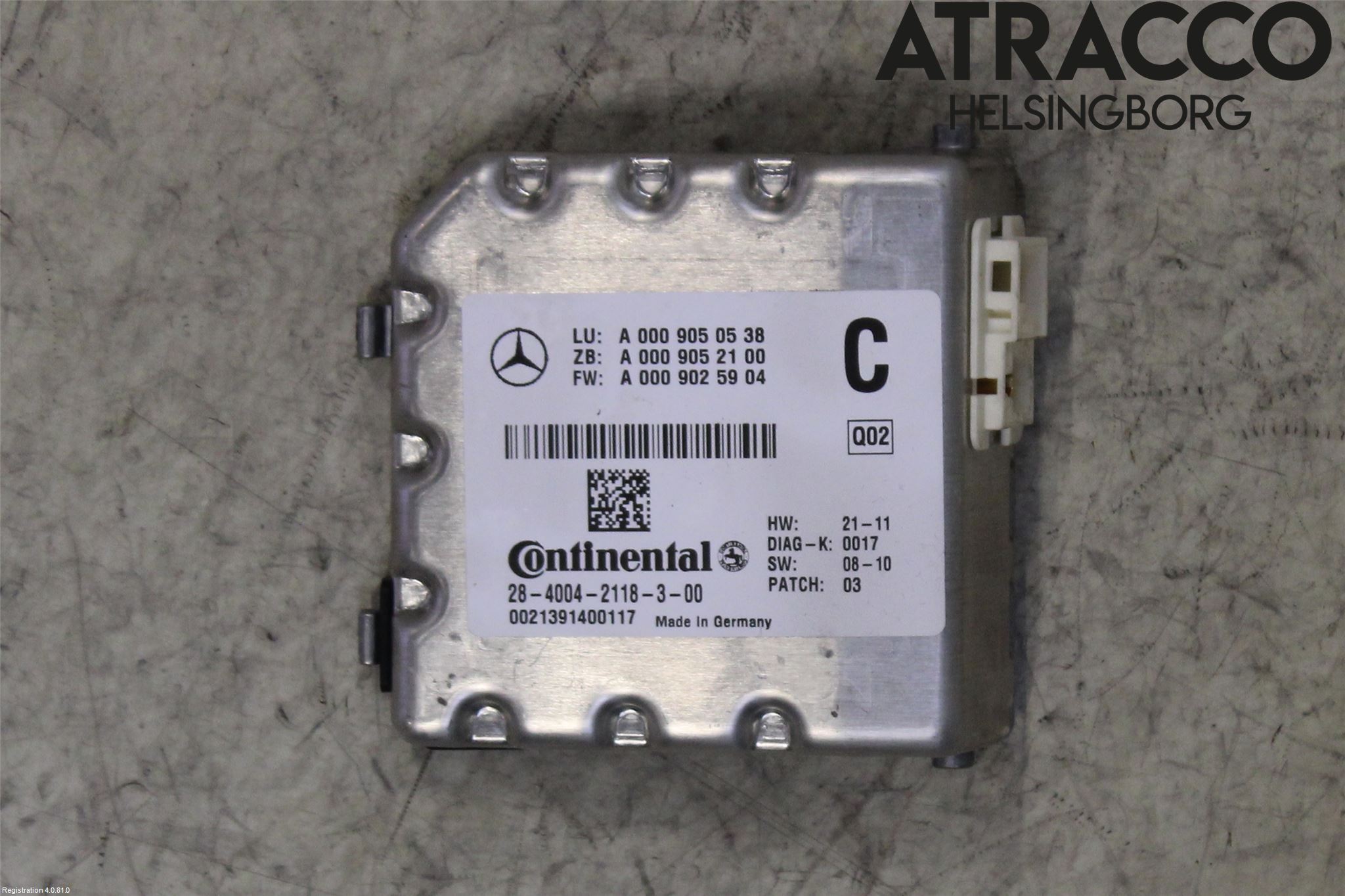 Mercedes-Benz MB GLK-KLASS (X204) 08-16 Sensor Kollisjonsbeskyttelse