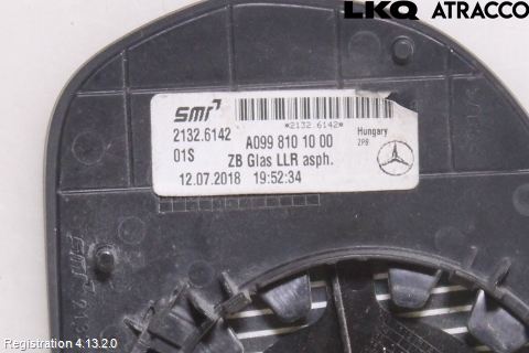 Mercedes-Benz MB E-KLASS (W213) 16-23 Speil Glass H