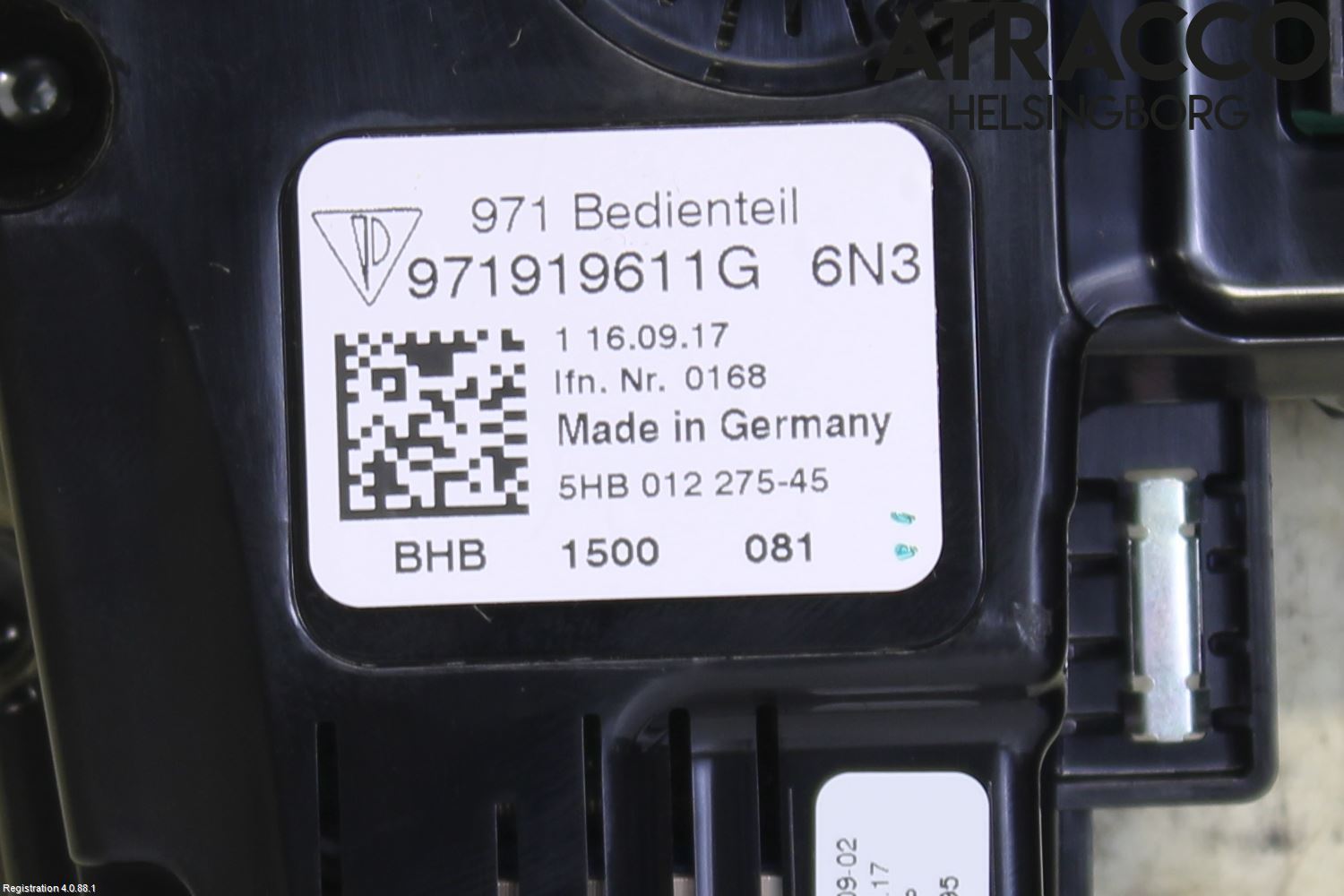 Porsche PANAMERA 09- Varme Ac Betjening-Display