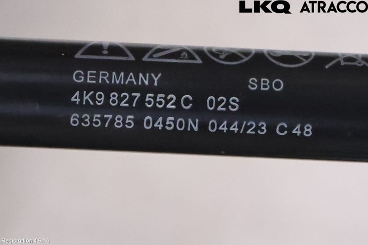 Audi A6 F2/C8 19- Bakluke Demper-Gassfjær