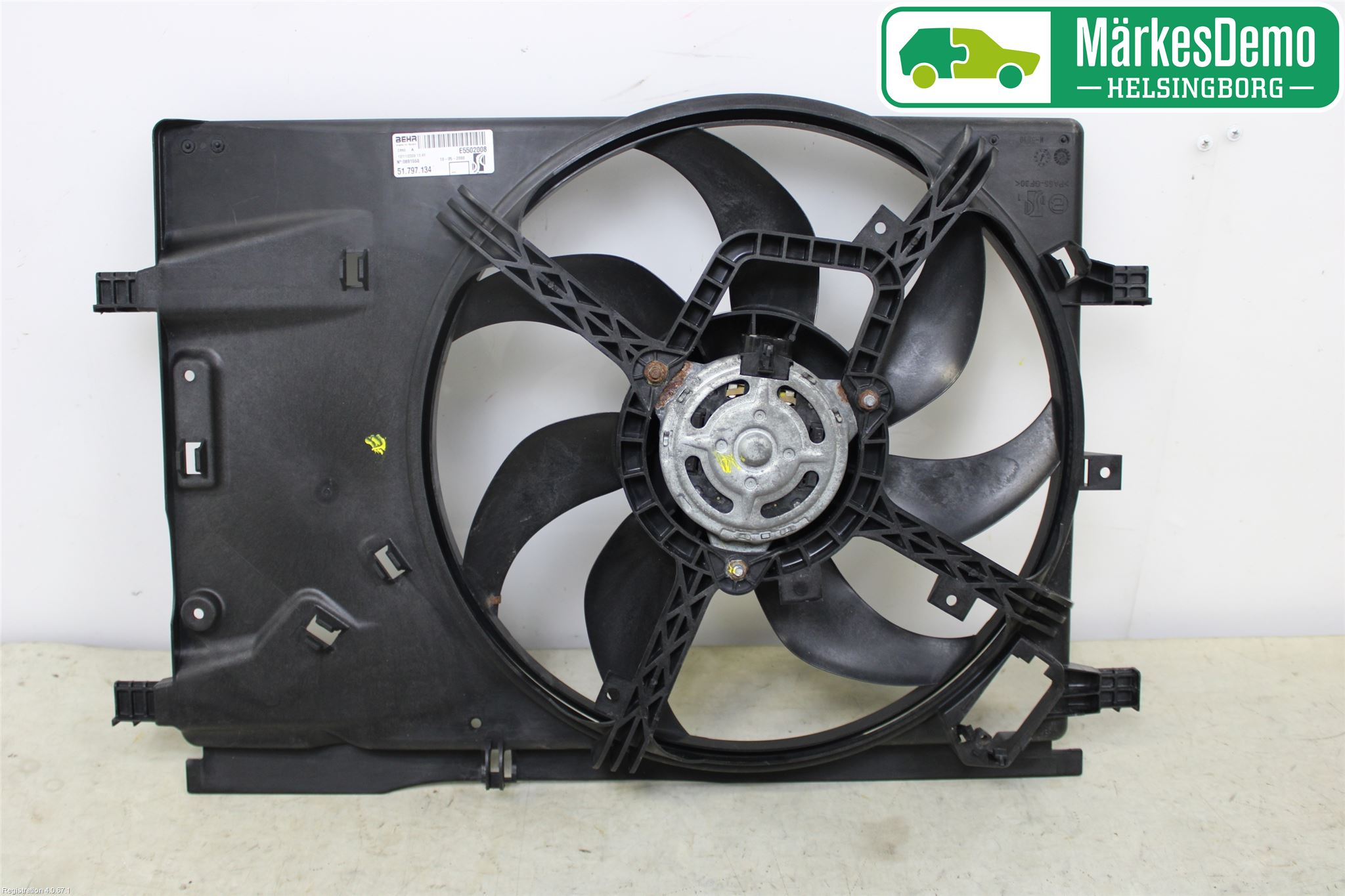 Fiat PUNTO EVO 10-12 Kjølevifte Elektrisk