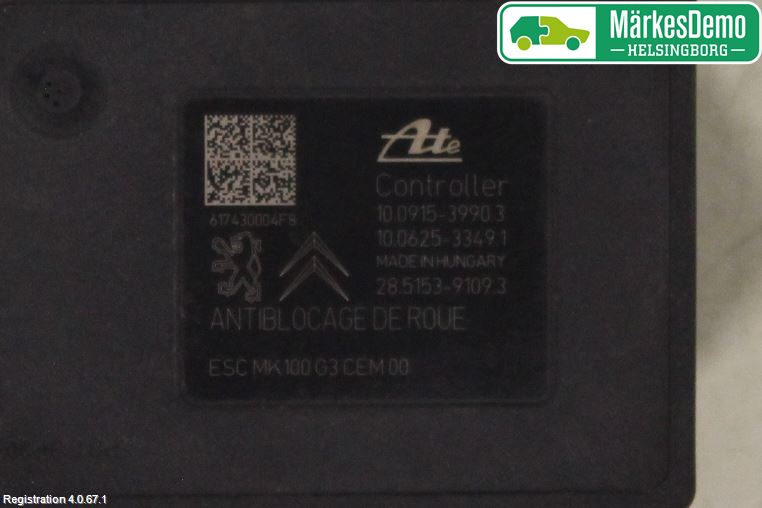 Peugeot 2008 13-20 Abs Hydraulikkaggregat