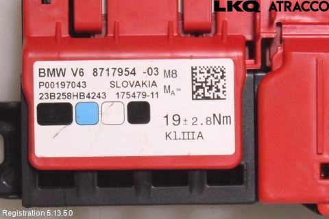 BMW X5 G05 18- Batterikabel