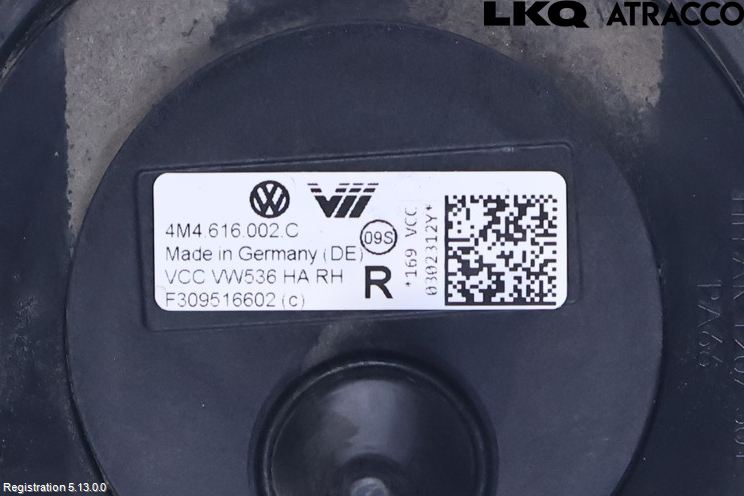 Volkswagen VW TOUAREG CR 18- Nivåreg Belg - Luftpute