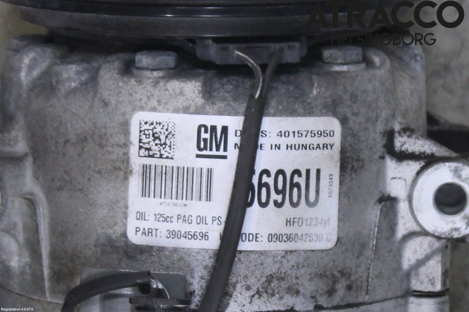 Opel ZAFIRA C 12-19 Varme Ac Kompressor