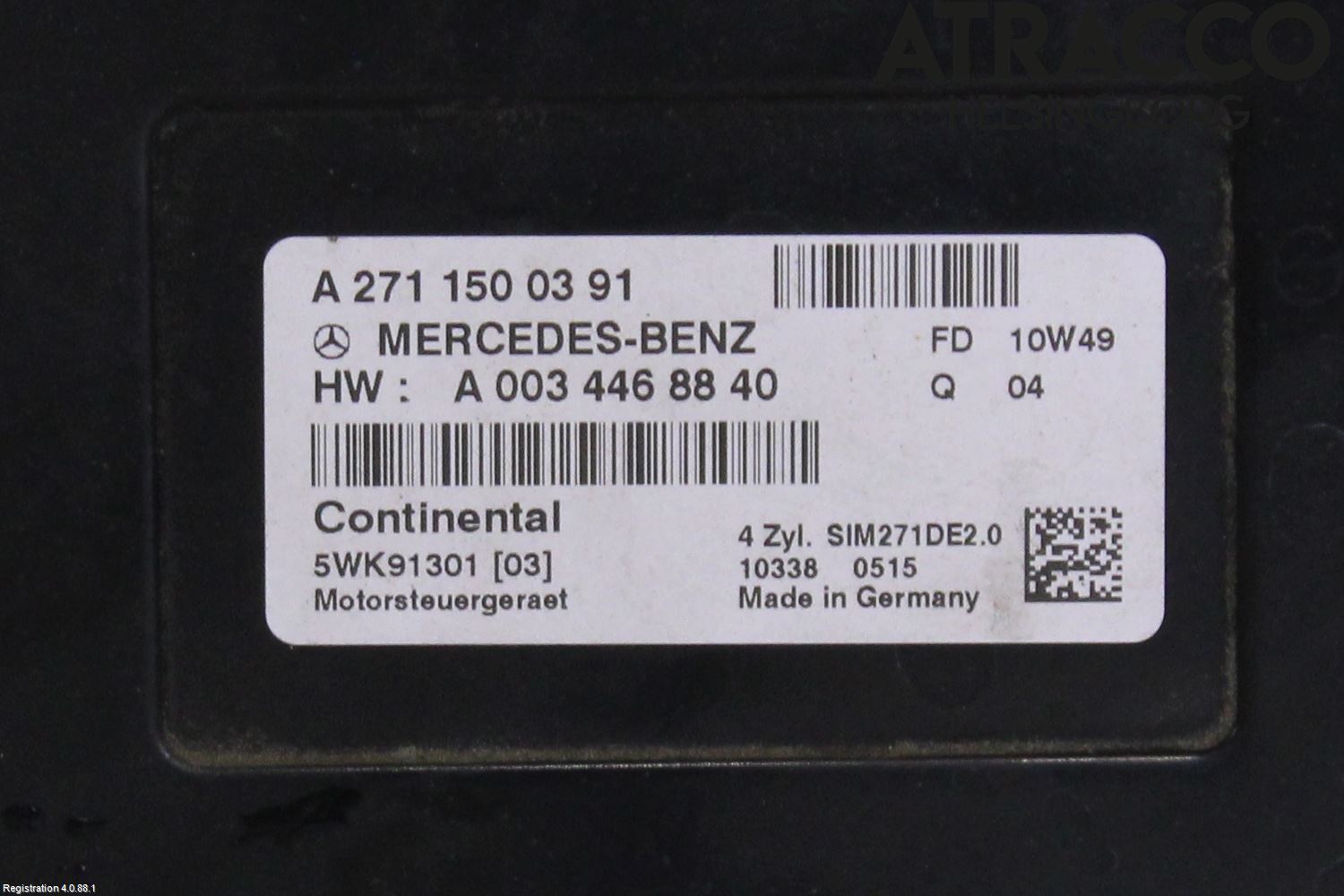 Mercedes-Benz MB E-KLASS (W212) 09-16 Styreenhet Innsprøytning