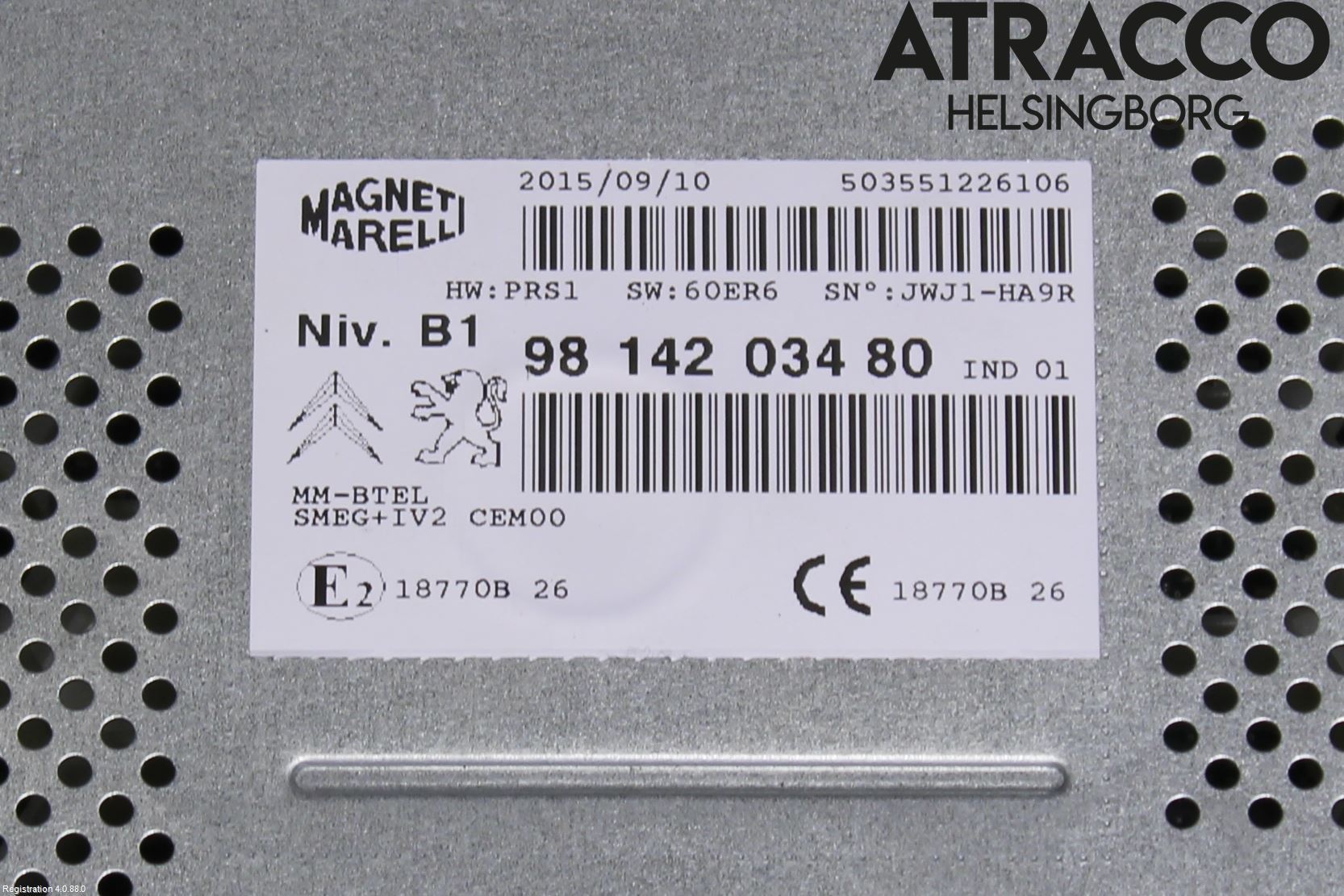Citroen BERLINGO 08-18 Stereo Radio Med Cd