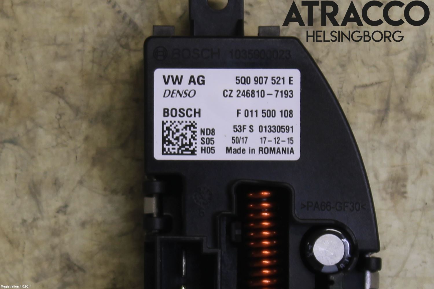 Volkswagen VW GOLF / E-GOLF VII 13-20 Varmeapparat Viftemotstand