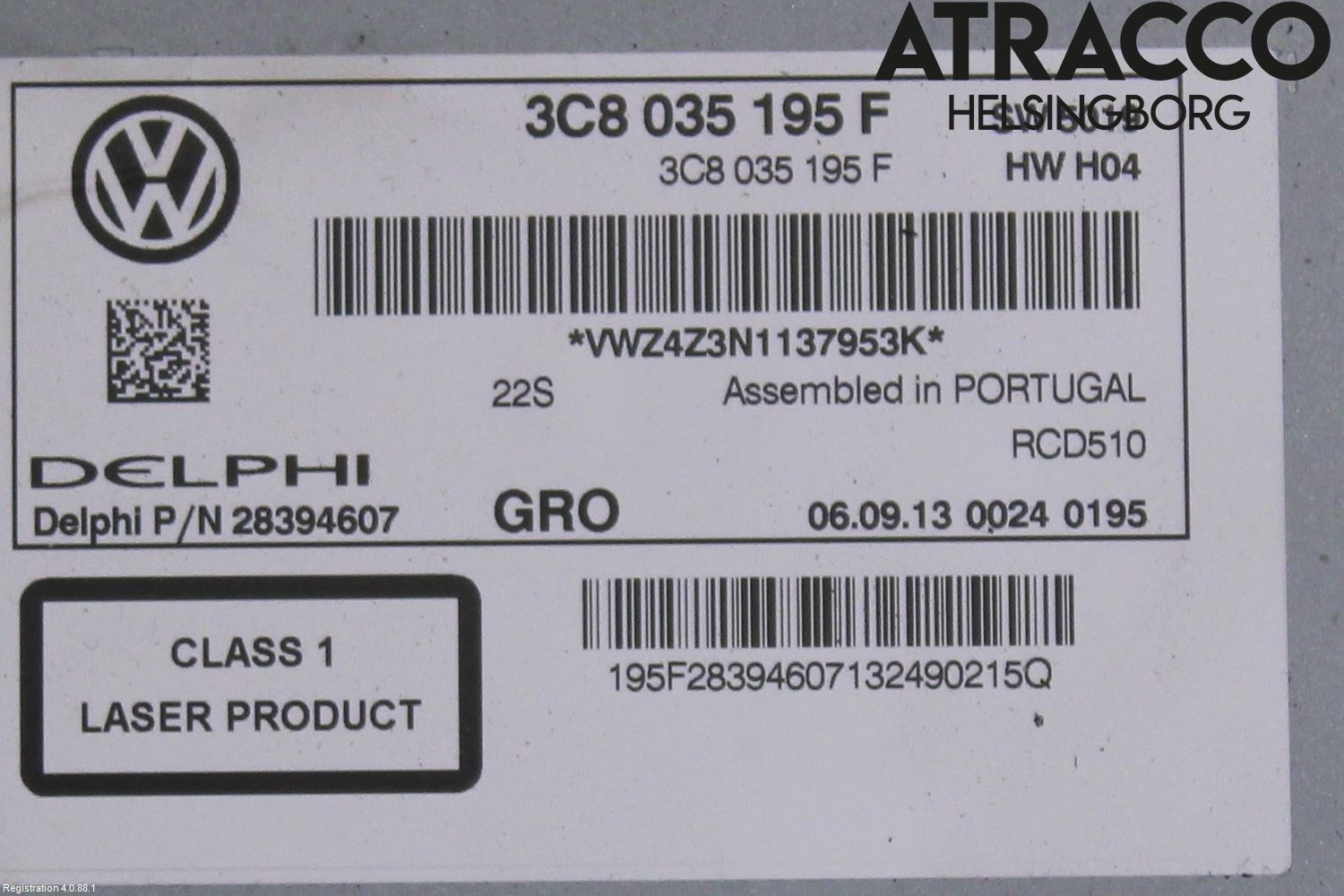 Volkswagen VW PASSAT 11-14 Stereo Radio Med Cd