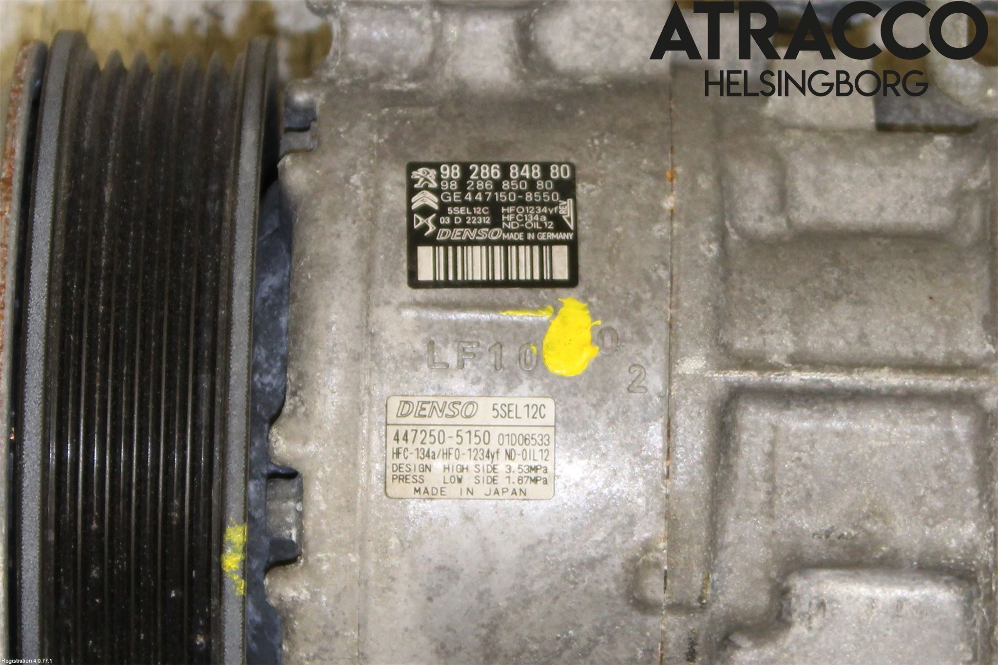 Peugeot 208/E-208 20- Varme Ac Kompressor