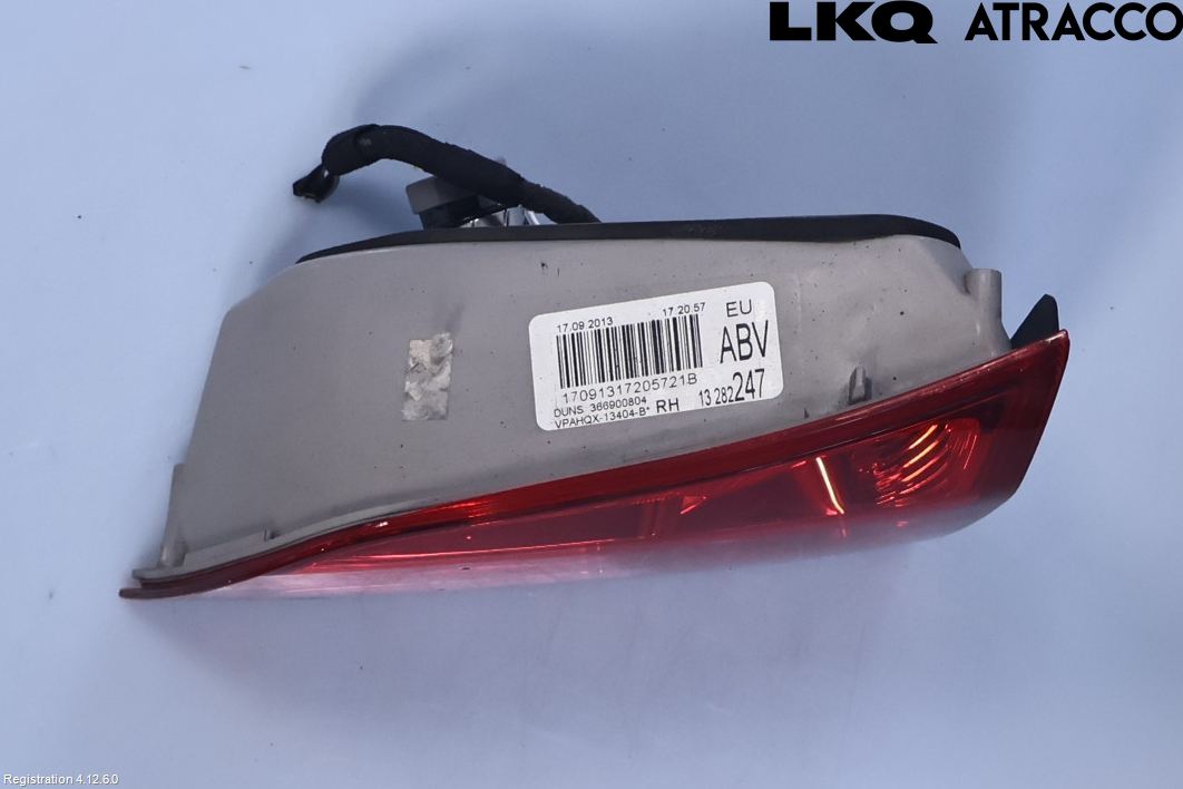 Opel ASTRA J 10-15 Baklykt Høyre  På Luke(Indre)