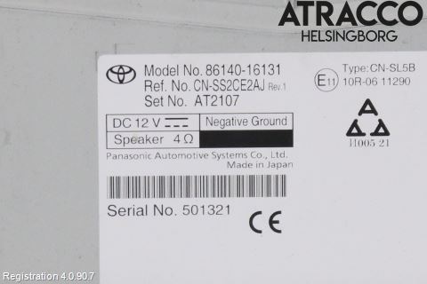 Toyota COROLLA CROSS XG10 22- Stereo Radio