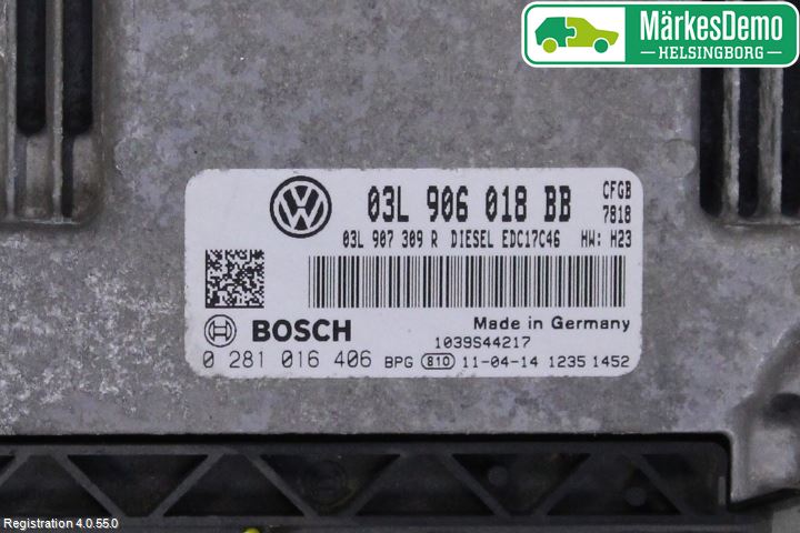 Volkswagen VW GOLF VI 09-13 Styreenhet Dieselpumpe