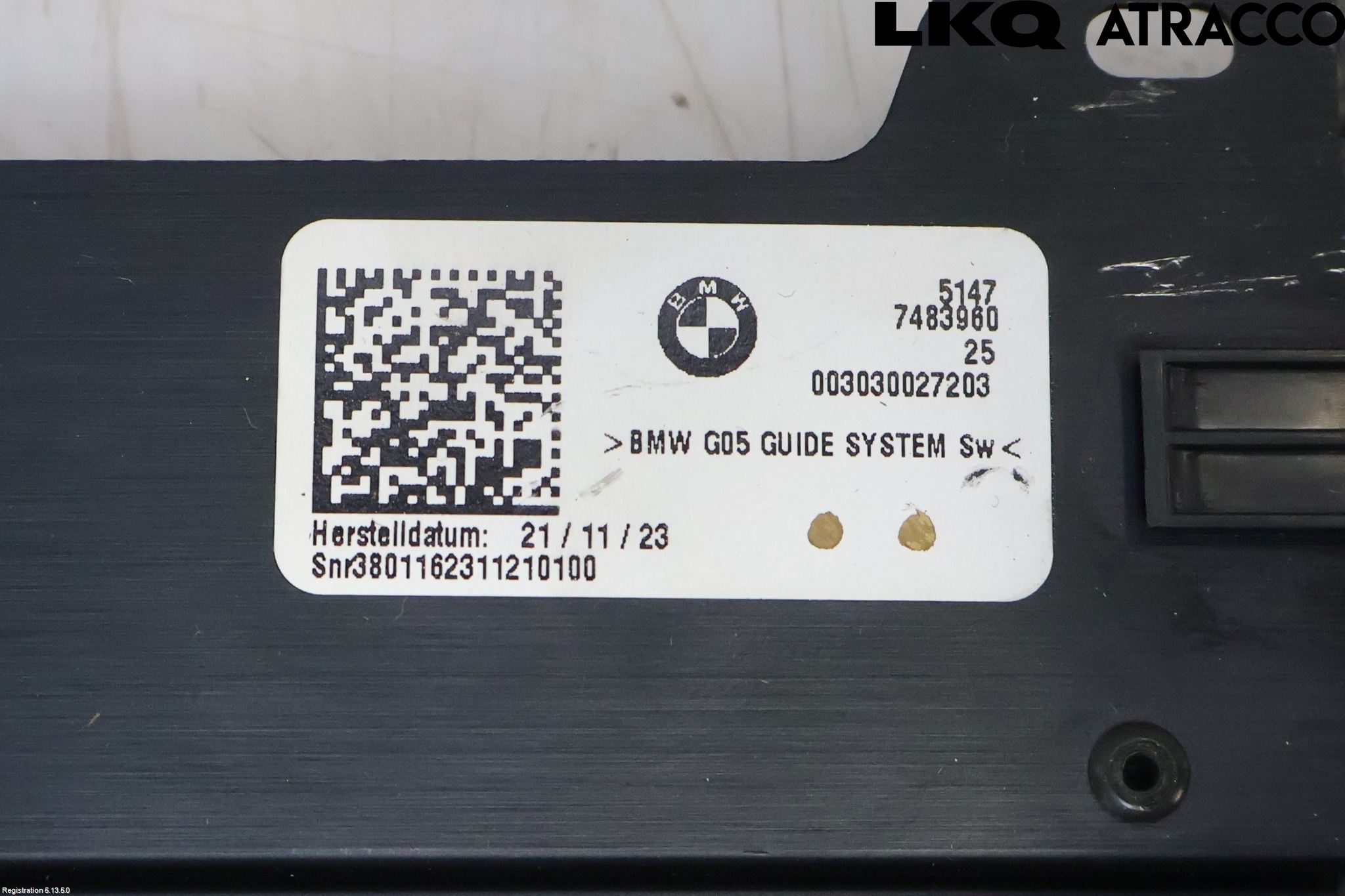 BMW X5 G05 18- Innr Innsyn Beskytelse Stv