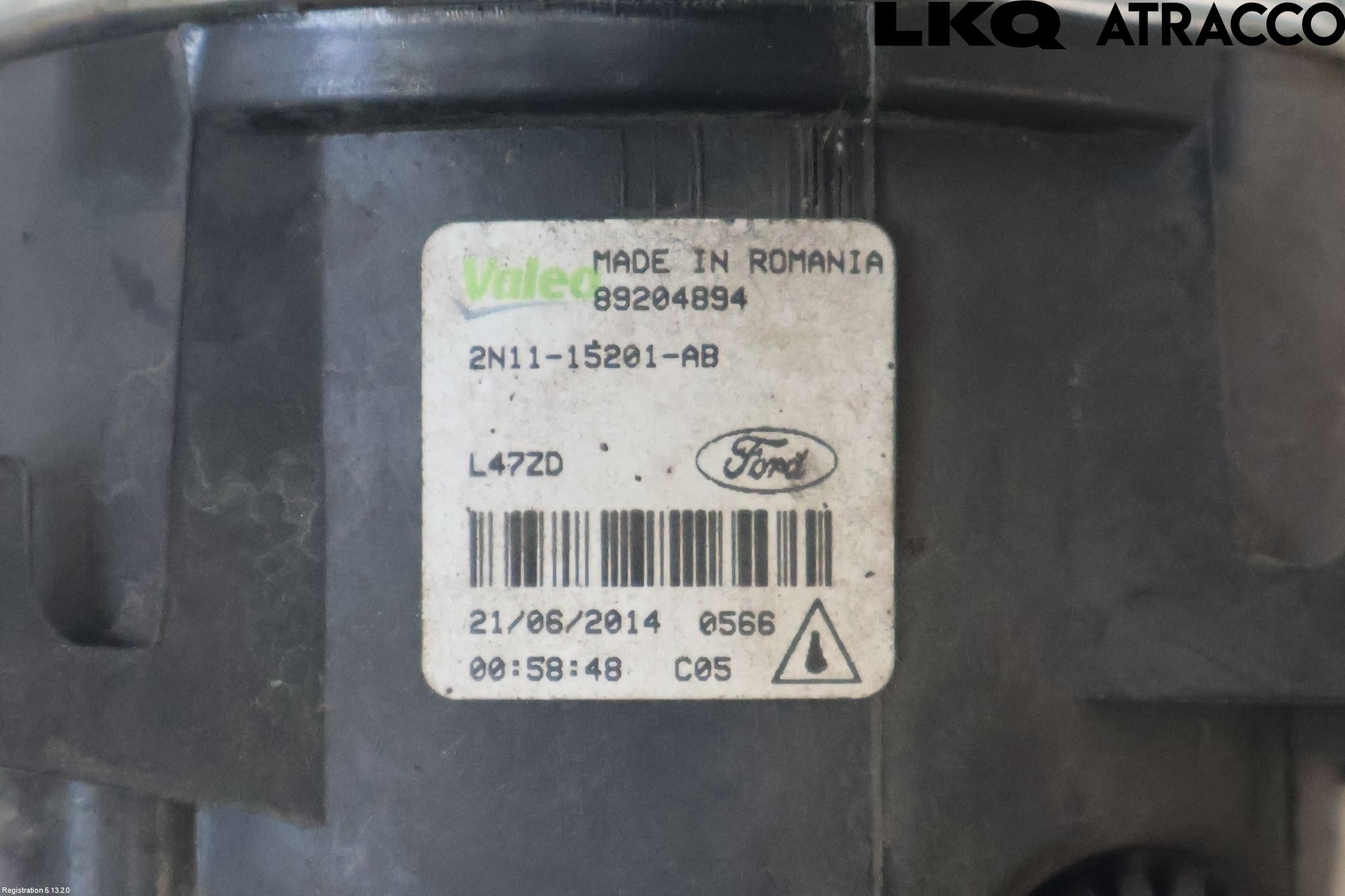 Ford FIESTA 13-17 Frontlykt-Kurve-Tåkelys