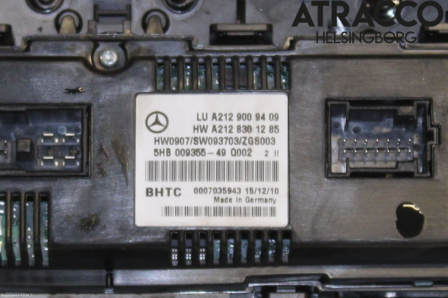 Mercedes-Benz MB E-KLASS (W212) 09-16 Varme Ac Betjening-Display
