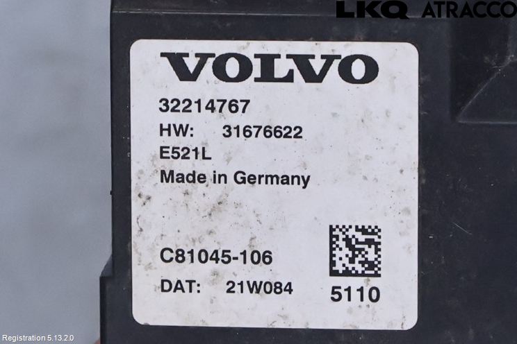 Volvo V90 17->> Styreenhet Bakluke