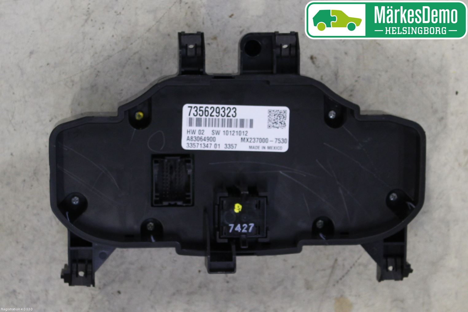 Fiat 500 07- Varme Ac Betjening-Display