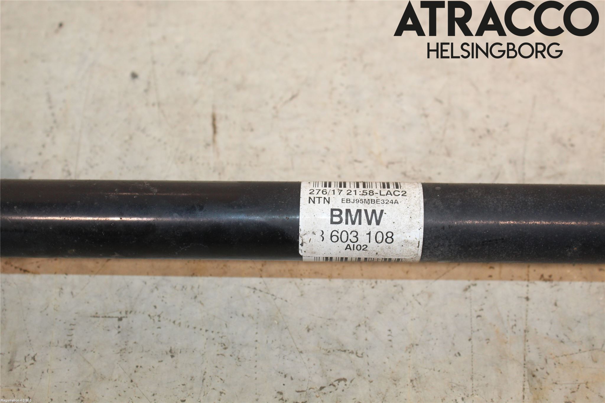 BMW 3 F30/F31/F80 12-19 Drivaksel Bak Kompl Høyre