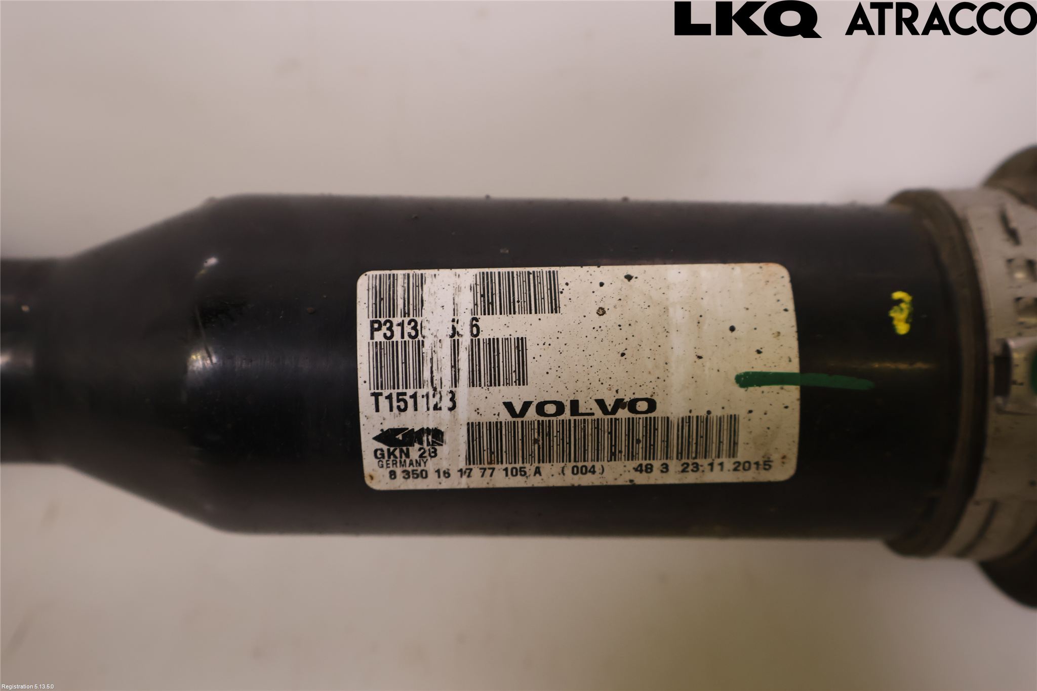 Volvo XC60 14-17 Drivaksel Foran Kompl Venstre
