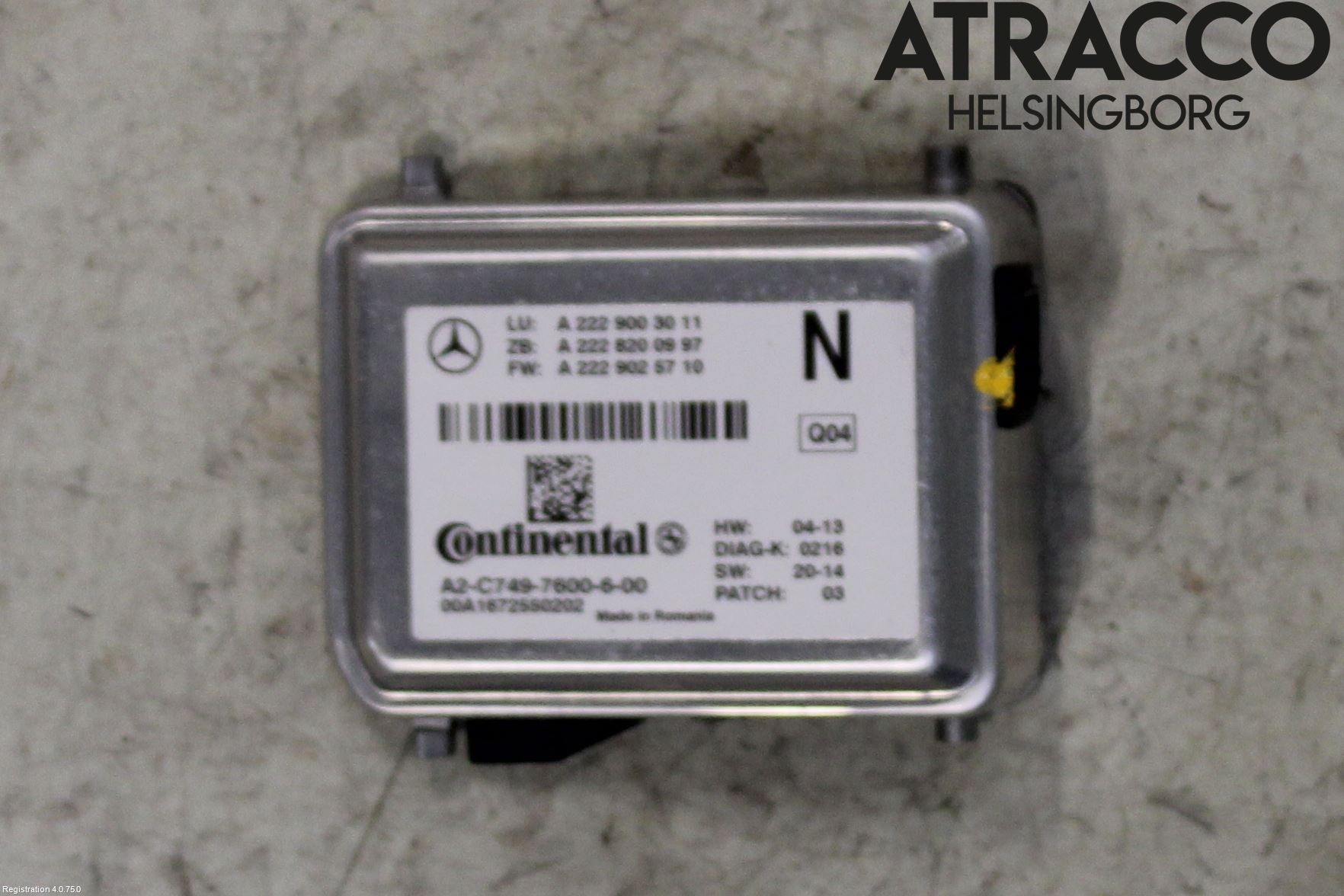 Mercedes-Benz MB GLC-KLASS (X253/C253) 15-22 Sensor Kollisjonsbeskyttelse