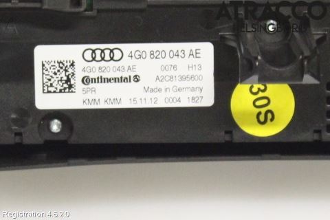Audi A6/S6 4G 11-18 Varme Ac Betjening-Display