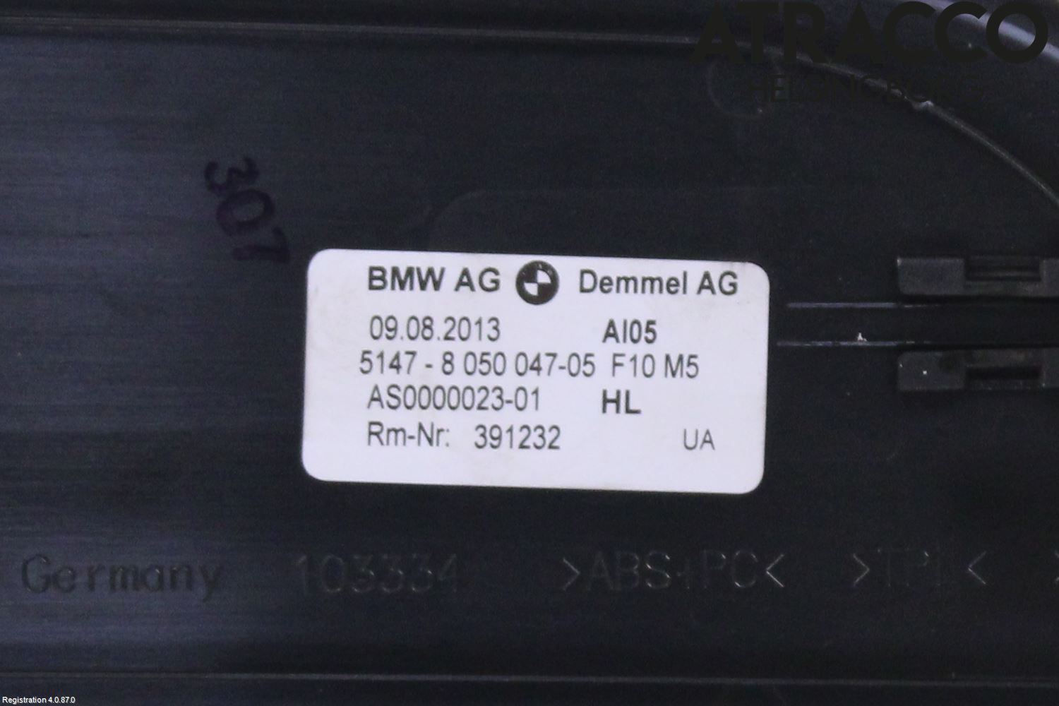 BMW 5 F10/F11/F18 09-17 Innr Terskel Innstigning