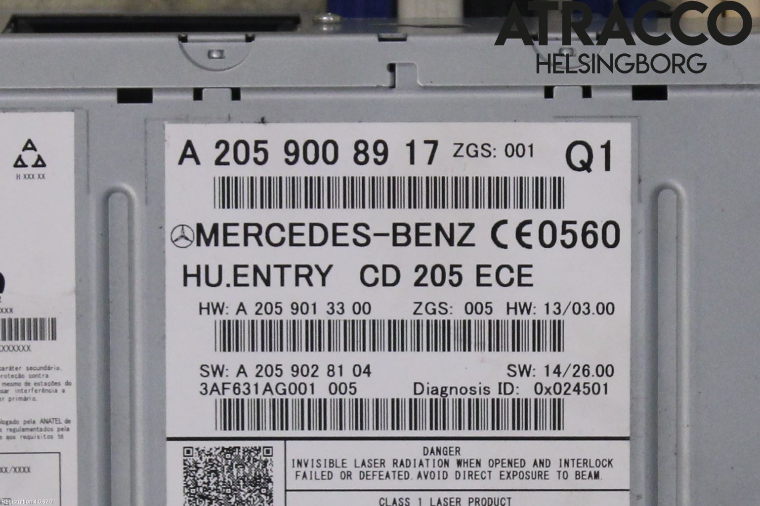 Mercedes-Benz MB C-KLASS (W205) 14-21 Stereo Radio Med Cd