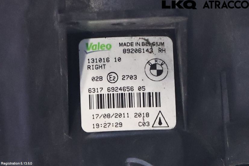 BMW X1 E84 10-15 Frontlykt-Kurve-Tåkelys
