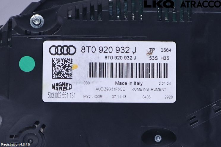 Audi A5 07-16 Instr Kombinert